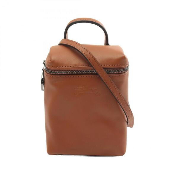 LONGCHAMP Brown Leather Shoulder Bag - Picture 1 of 6